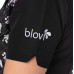 Blovi blúzka s bielym pudlom - Dámska blúzka s krátkym rukávom, čierna so vzorom - L Blovi blúzka s bielym pudlom - Dámska blúzka s krátkym rukávom, čierna so vzorom - L