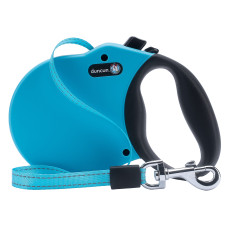 Alcott/Duncun Adventure Retractable Leash Blue - Reflexné navíjacie vodítko pre psa, modré - XL