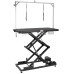 Blovi Upper Pro Black - stôl so zdvihákom a elektrickou zásuvkou a poličkou na príslušenstvo, čierny, doska stola 125x65cm