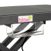 Blovi Upper Pro Black - stôl so zdvihákom a elektrickou zásuvkou a poličkou na príslušenstvo, čierny, doska stola 125x65cm