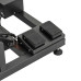 Blovi Upper Pro Black - stôl so zdvihákom a elektrickou zásuvkou a poličkou na príslušenstvo, čierny, doska stola 125x65cm