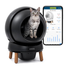 PetSafe SmartSpin samočistiaca mačacia toaleta - samočistiaca mačacia toaleta, Wi-Fi, ovládanie smartfónom - čierna PetSafe SmartSpin samočistiaca mačacia toaleta - samočistiaca mačacia toaleta, Wi-Fi, ovládanie smartfónom - čierna