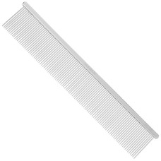 Madan Professional Alu Comb 19 cm - hliníkový hrebeň pre psov so stredným rozstupom hrotov