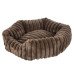 Biglo Cobe Hexagon Dark Brown - elegantný a mäkký pelech pre psov a mačky, tmavohnedý - M Biglo Cobe Hexagon Dark Brown - elegantný a mäkký pelech pre psov a mačky, tmavohnedý - M