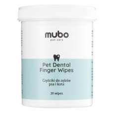 Mubo Pet Dental Finger Wipes 30 ks - jednorazové obrúsky na zubné kefky pre psov a mačky, návleky na prsty Mubo Pet Dental Finger Wipes 30 ks - jednorazové obrúsky na zubné kefky pre psov a mačky, návleky na prsty
