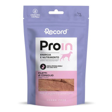 Record ProIn Single Protein Dog Snack Rabbit 75g - monoproteínové maškrty pre psov, králiky Record ProIn Single Protein Dog Snack Rabbit 75g - monoproteínové maškrty pre psov, králiky