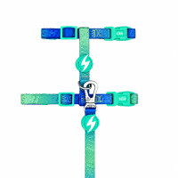 Dashi Lumix Borealis Cat Harness + Leader - sada postroja a vodítka pre mačky, modrá a zelená Dashi Lumix Borealis Cat Harness + Leader - sada postroja a vodítka pre mačky, modrá a zelená