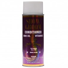 Mr Groom Show Groom Conditioner 312g - sprejový kondicionér pre intenzívny lesk srsti, s norkovým olejom, vitamínom. E a opaľovací krém