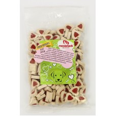Recosnack losos s ryžou - lahodné maškrty, maškrty v tvare srdca pre psov - 500g