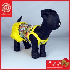 Letné šaty Dobaz pre psa, žlté - Veľkosť: L