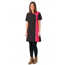 Groom Professional Verona Pink - pohodlná ošetrujúca tunika, čierno-ružová - Veľkosť: S