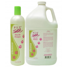 Pet Silk Olive Oil Shampoo - profesionálny, vyživujúci a hydratačný šampón s olivovým olejom a proteínmi, koncentrát 1:16 - Kapacita: 3,8L