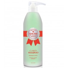 Show Premium Clarity Shampoo - Upokojujúci čistiaci šampón na odstránenie zafarbenia srsti, koncentrát 1:8 - Kapacita: 946 ml