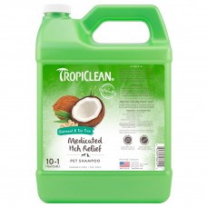 Tropiclean Oatmeal & Tea Tree Medicated Itch Relief Shampoo - šampón pre psov upokojujúci pokožku a zmierňujúci podráždenie, koncentrát 1:10 - 3,8 l