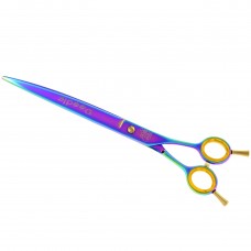 P&W Poodle Rainbow Curved Scissors - profesionálne nožnice na úpravu, zakrivené - Veľkosť: 8,5 "