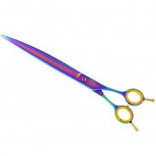 P&W Poodle Rainbow Curved Scissors - profesionálne nožnice na úpravu, ohnuté - Veľkosť: 9"