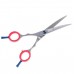 P&W Oceane Titanium Lefty Curved Scissors - profesionálne upravovacie nožnice pre ľavákov, ohnuté - Veľkosť: 5,5"
