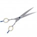 P&W Oceane Titanium Lefty Curved Scissors - profesionálne ošetrujúce nožnice pre ľavákov, ohnuté - Veľkosť: 7"