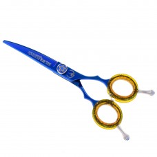 P&W Blue Star Titanium Curved Scissors - nožnice na strihanie zvierat, ohnuté - Veľkosť: 5,5"