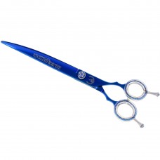 P&W Blue Star Titanium Curved Scissors - nožnice na strihanie zvierat, ohnuté - Veľkosť: 8"
