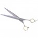 P&W Alfa Omega Scissors - profesionálne ošetrujúce nožnice s krátkou rukoväťou, rovné - Veľkosť: 8 "