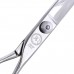 Zakrivené nožnice P&W Alfa Omega - profesionálne nožnice na úpravu s krátkou rukoväťou, zahnuté - Veľkosť: 8"